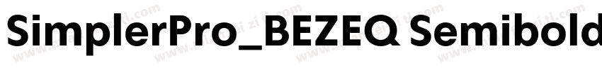 SimplerPro_BEZEQ Semibold字体转换